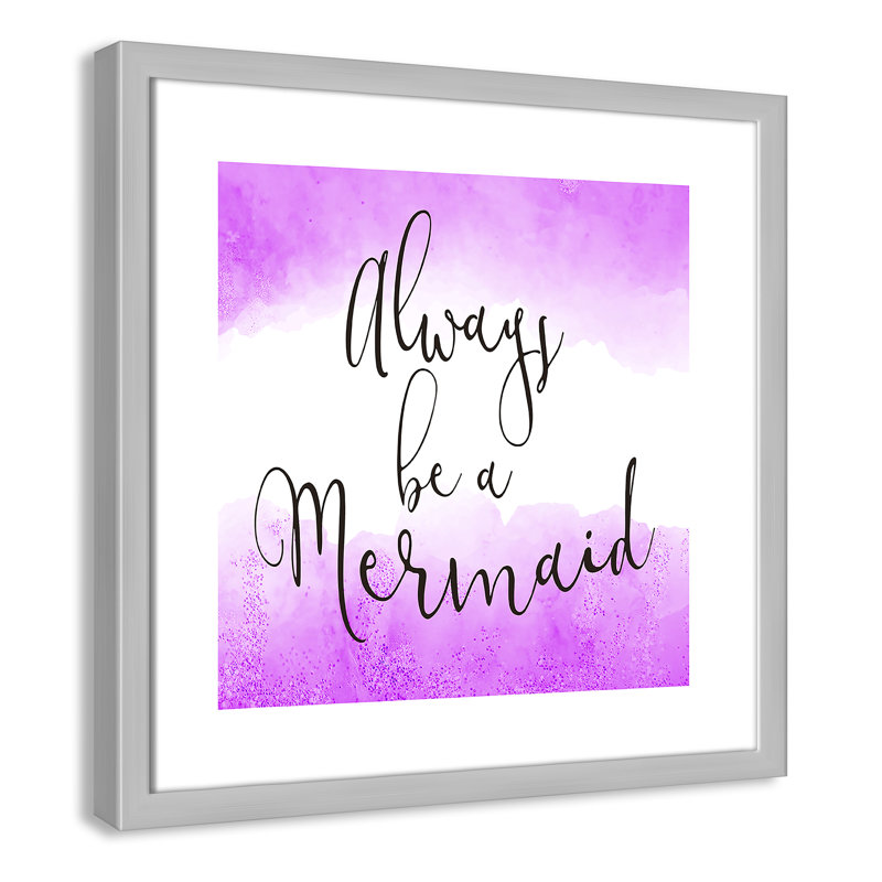 Toujours être un sirène 2, H 17 po x l 17 po x P 1,19 po, Encadré de boîte argent