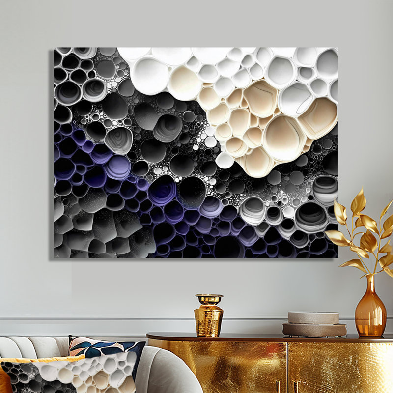 «Celestial Dance Of Biometric II», art mural abstrait en métal, impression abstraite liquide sur métal