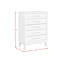Commode 5 tiroirs Weathers en amande