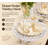 Elegant White Wooden Trivet Placemats Set with Cutout Mandala Design for Dining and Christmas Decor 