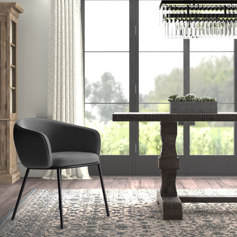 Westmore 18.75'' H Upholstered Armchair, Charcoal