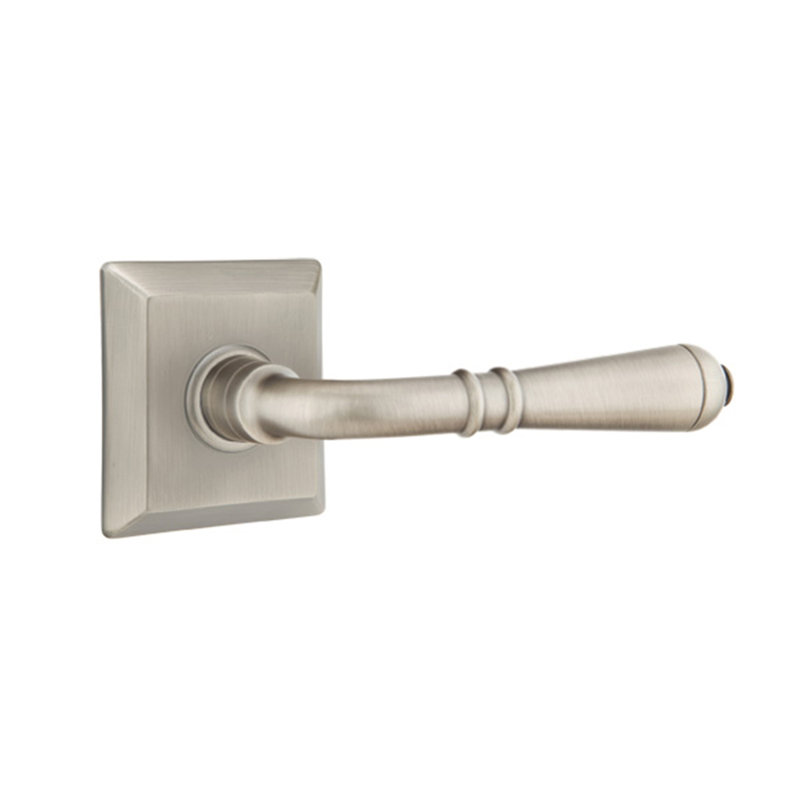 Levier de porte avec rosette Turino, Droite, Nickel antique