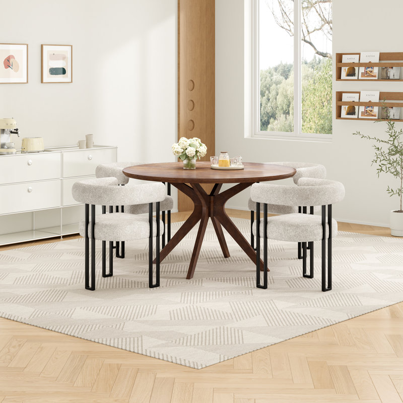 5-person Dining Set, Beige