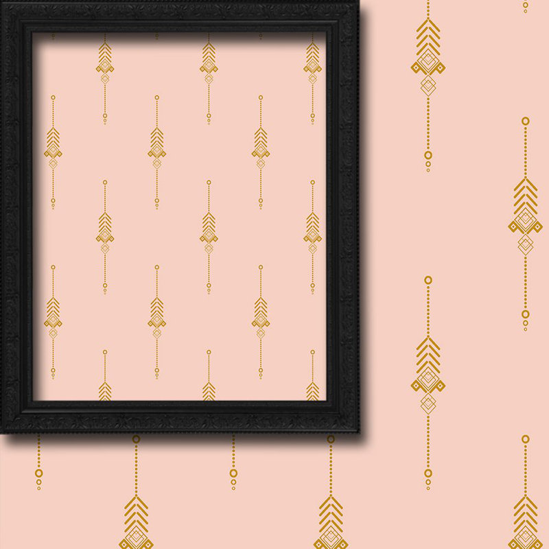 Burley Semi Sheer Curtain Pair, 140cm Width x 200cm Drop, Salmon