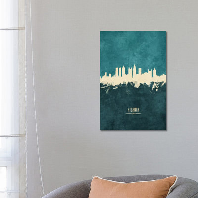 " Atlanta Georgia Skyline " by Michael Tompsett Painting Print