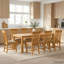 8 -Person Oak Solid Wood Dining Set-727608628-727608630-727608635-727608636