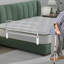 Barrière de lit 35,43 po pour personnes âgées, barrière de sécurité portative pliable, garde-corps en acier inoxydable