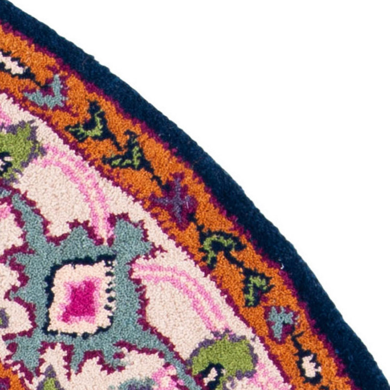 Blokzijl Hand Tufted Wool Oriental Rug, Round 5'