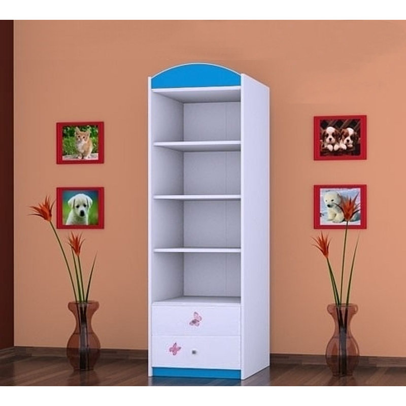 Ebenezer 1 Door Wardrobe, Blue