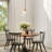 1 - Light Kitchen Island Pendant Light Hand-Blown Glass Shade