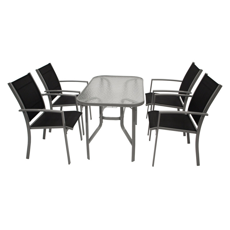 Vreeland 4 - Person Patio Dining Set with Rectangular Table