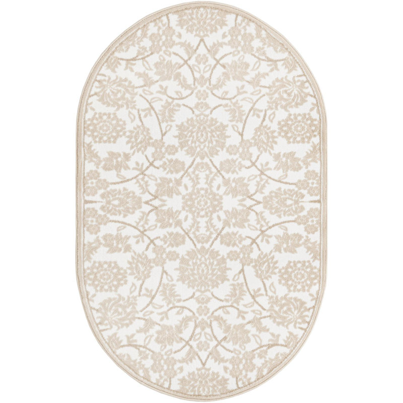 Emigdio Oriental Indoor Rug, Oval 3'3" x 5'3"
