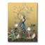 Chinoiserie avec oiseaux et pivoines VI - peinture sur toile-59283855-59365866-119727802
