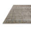 Tapis rayé en polyester tissé à la machine en beige / gris-1528996998