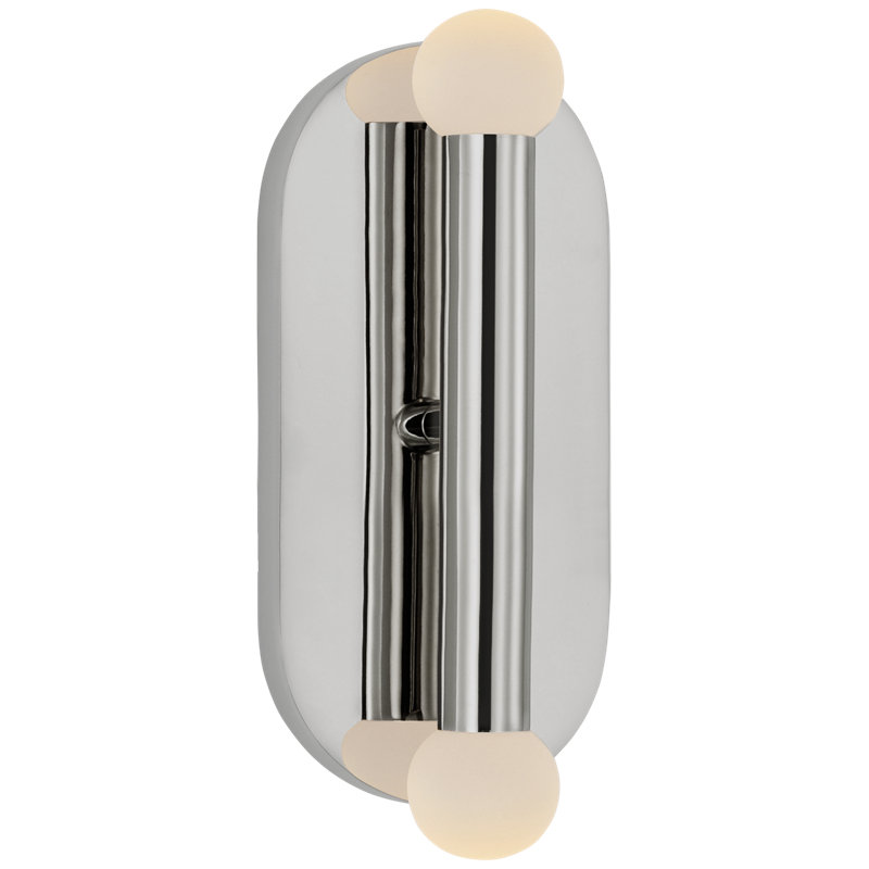 Rousseau 2 - Light LED Vanity Light, Polished Nickel