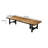 Simple Rectangular Solid Wood Conference Table-498690382