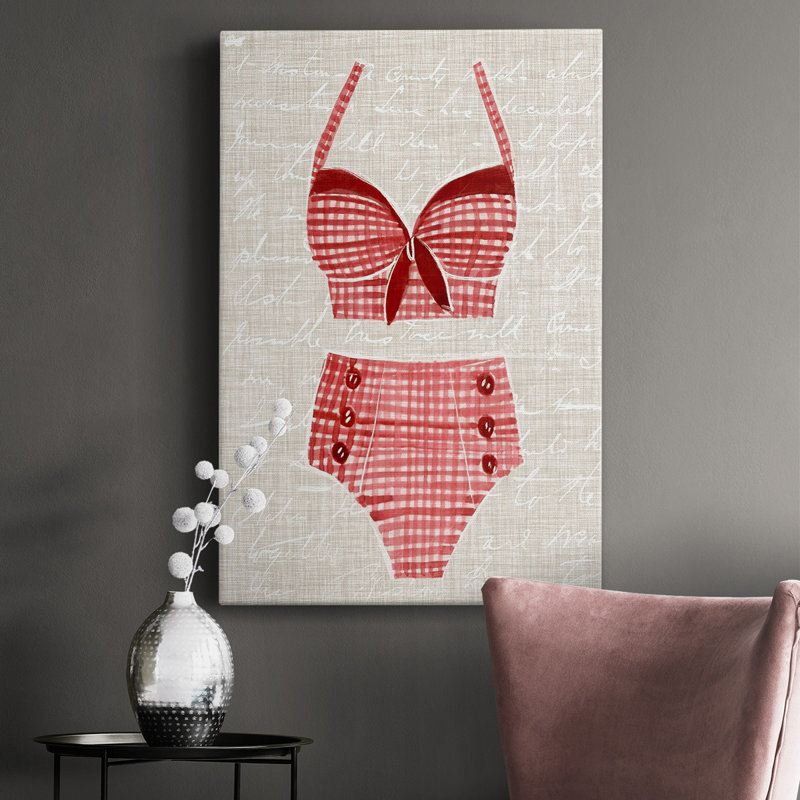 Toile tendue avec châssis rétro Vintage III, H 18 po x l 12 po x P 1,5 po