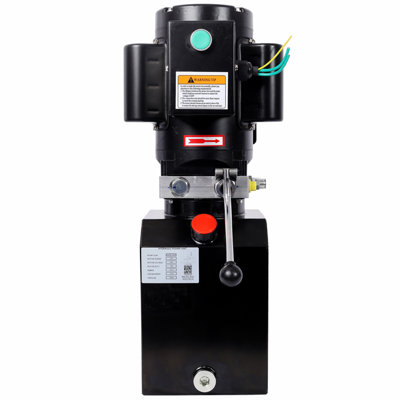 Heavy-Duty Hydraulic Power Unit for Car Lifts, AC 220V Single Phase, 6 Quart Oil Reservoir, Replacement Pump for 2-Post/4-Post Lifts & Auto Shop Equipment