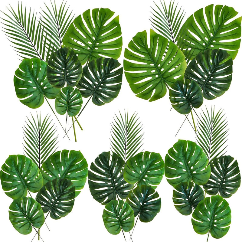 Ensemble de 13 pièces de 13 feuilles de palmier Monstera