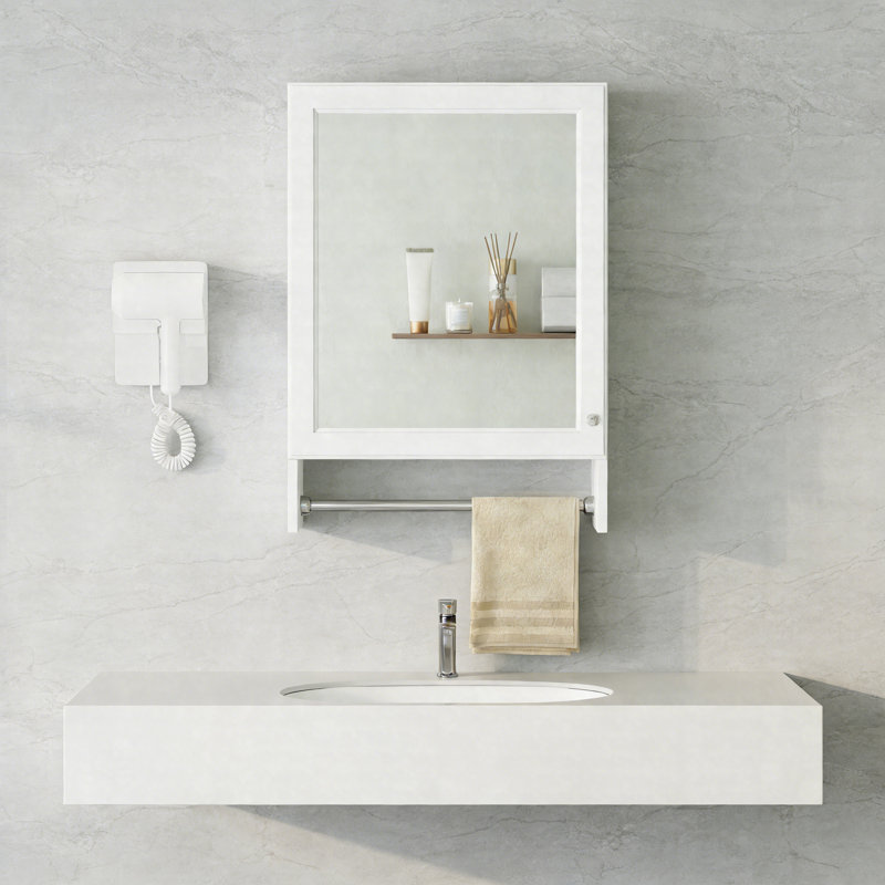 Armoire de toilette 3 en 1, armoire à pharmacie murale de 20 po avec tablette réglable, porte à fermeture en douceur et miroir haute définition