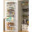 Door Spice Rack with Adjustable Racks