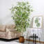 Plantes en bambou artificielles dans un panier Adcock, fausses plantes pour la décoration intérieure, faux arbres réalistes-837384647