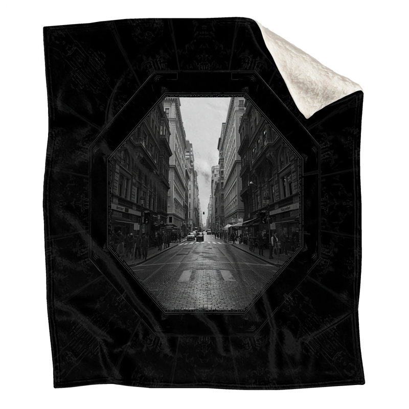 Couvertures monochrome City Street, L 60 po x H 80 po