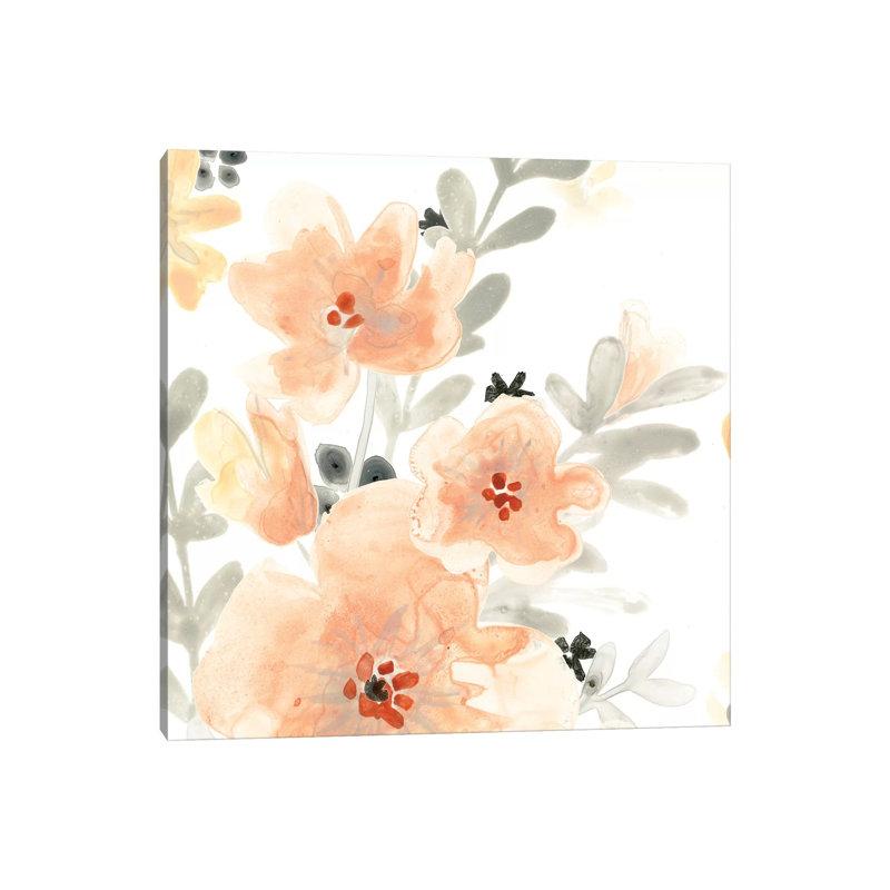 Blush Garden III by June Erica Vess - Wrapped Canvas Painting, 30.48 cm H x 30.48 cm W