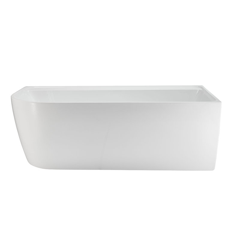 Silqua 67 In. X 31.5 In. Right Corner Freestanding Bathtub In Glossy White, Right