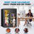 Besafety 3.55 Cuft Large Safe Box, Digital Keypad Home Safe With Fireproof Bag & Alarm System, Fire And Water Resistant Security Safe For Money Valuables Black