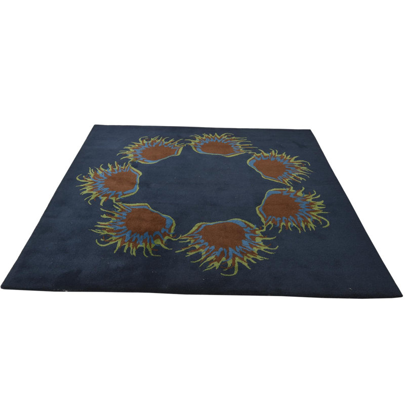 Tapis carré bleu marine 7 pi Pineland
