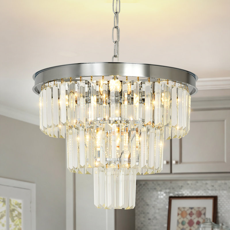 Chandelier, 30cm H 40cm W 40cm D, 3 Tiers