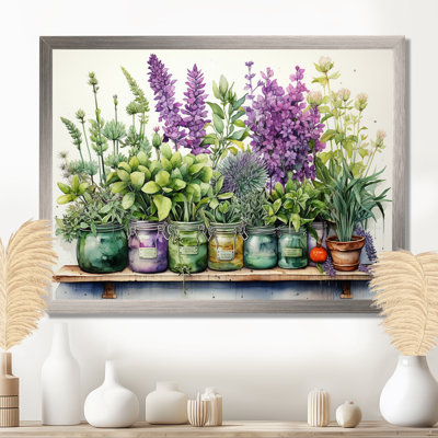Purple Green Herbs Herbal Haven