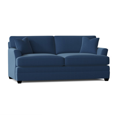 Canapé à accoudoirs évasés de 76 po avec coussins réversibles Harriss