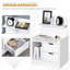 40cm W Manufactured Wood Bedside Table