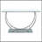 Garrett Chrome Glass Top Console Table
