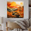«Bold Landscape Canyon Desert VI - Canyon», art mural en acrylique-647881