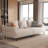 Breathable Cotton-linen Fabric Sofa, Solid Wood Frame, High-elastic Sponge Seat Cushion, Light Beige-1522755691-1522755701