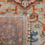 Tapis oriental en laine / coton oriental noué à la main bleu marine / gris / orange-1725701815