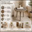 Table de bout ronde avec pieds robustes
