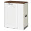 Armoire à poubelle inclinable 10 gallons, compartiment à déchets caché avec compartiment de recyclage des bouteilles
