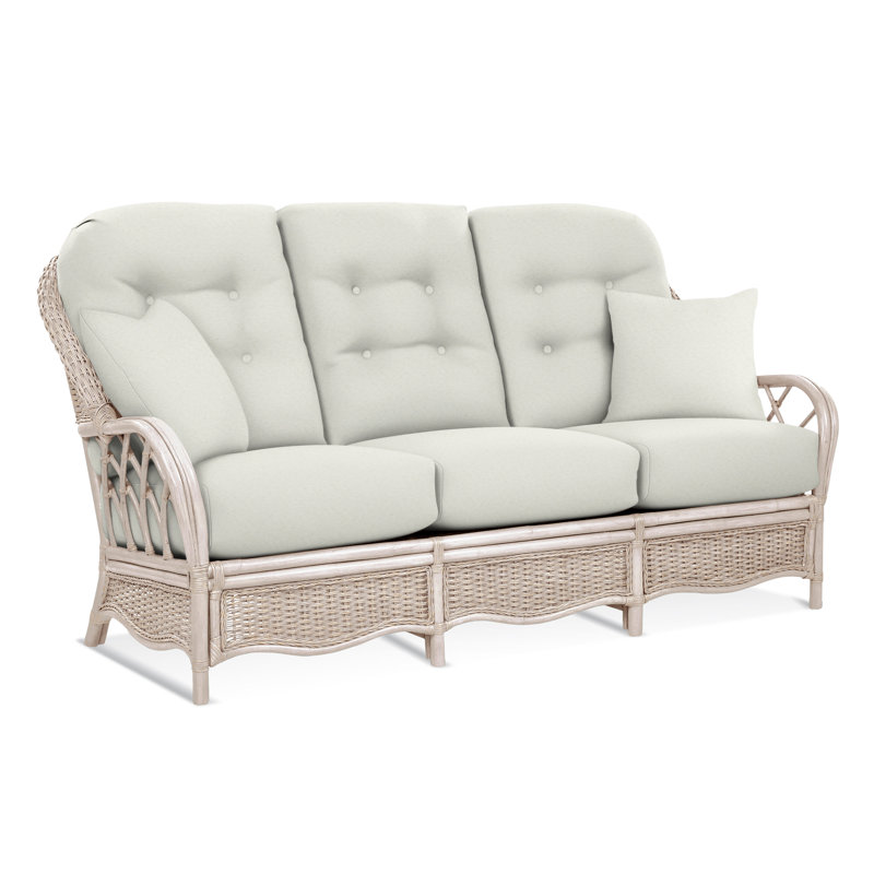 Everglade Upholstered 76'' Sofa, Bisque, Basic Grey; 0317-83