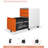 3 Drawer File Cabinet, Metal Filing Cabinets with Lock Wheels, Anti-tilt Under Desk Design (No Assembly Required)-1174588233