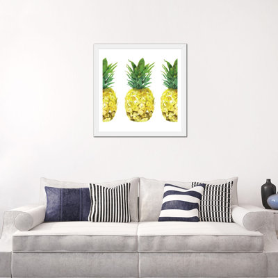 " Triple Pineapples " Graphic Art Print