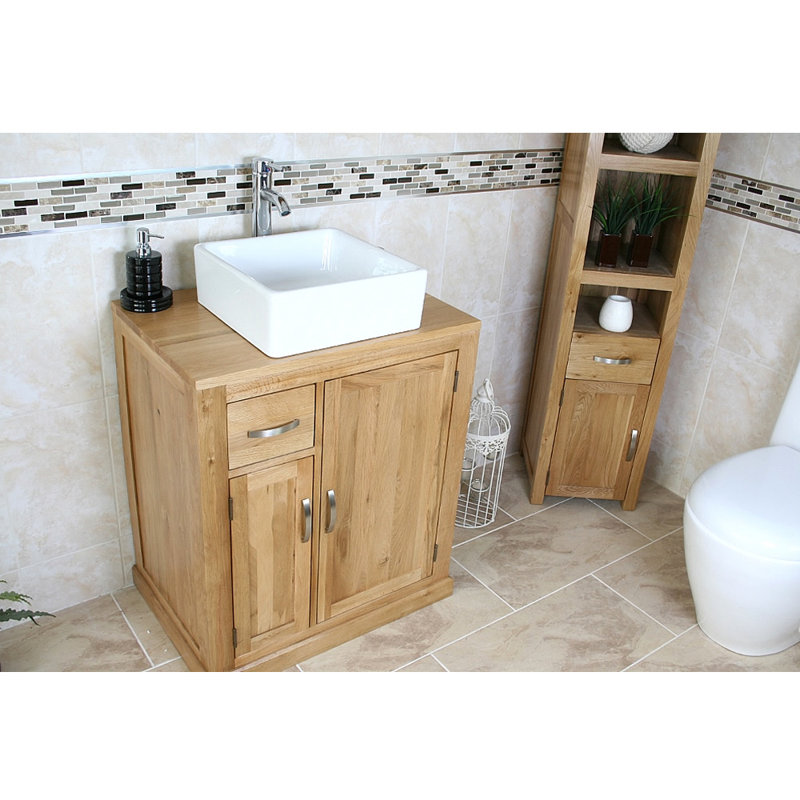 Welshire 751mm Single Bathroom Vanity with Vessel Ceramic Basin