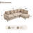 95" Upholstered L Shaped Sofa Modern Sectional-926521336