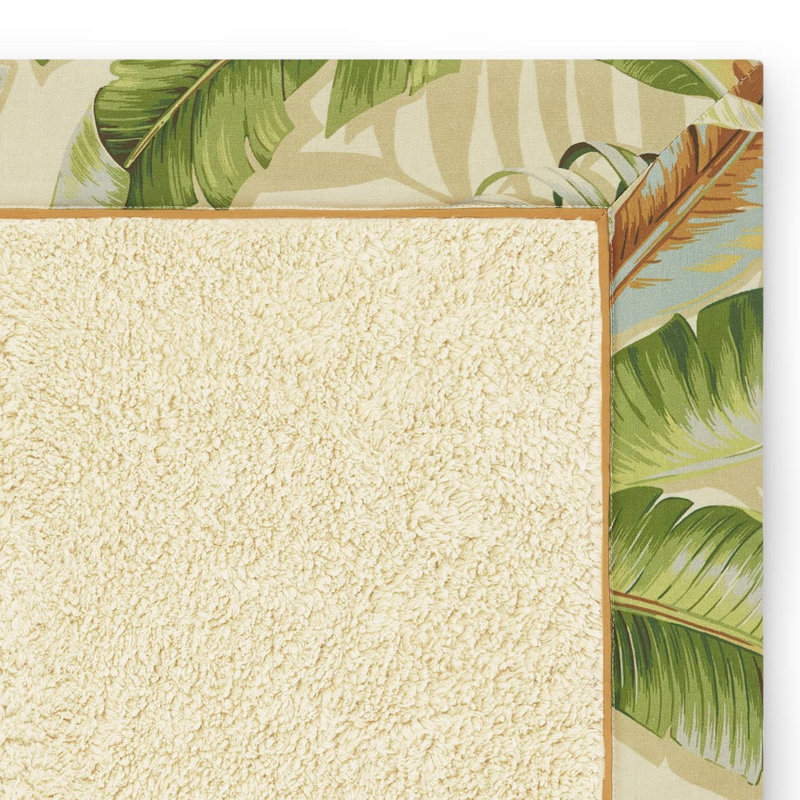Palmiers Rectangle 100% Cotton Bath Rug