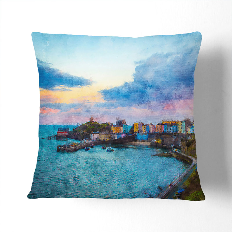 Square Cushion, 40cm H x 40cm W x 15cm D, Black