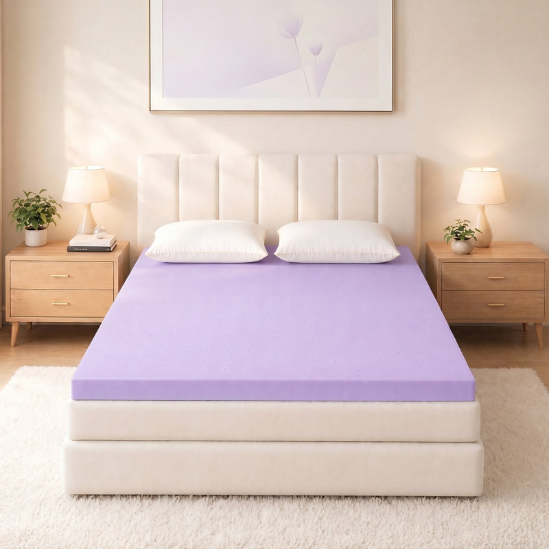 Surmatelas en mousse viscoélastique gélifiée rafraîchissante Molley, 2", King