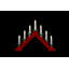 Christmas Nativity LED Candle Bridge with Candles, Pine Effect and Inline Switch-2070074491-2070074490